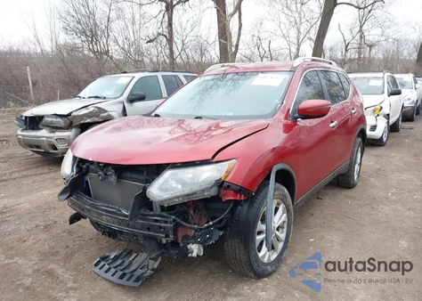 2016 Nissan Rogue Sv из США, поврежденный, VIN KNMAT2MV6GP641779